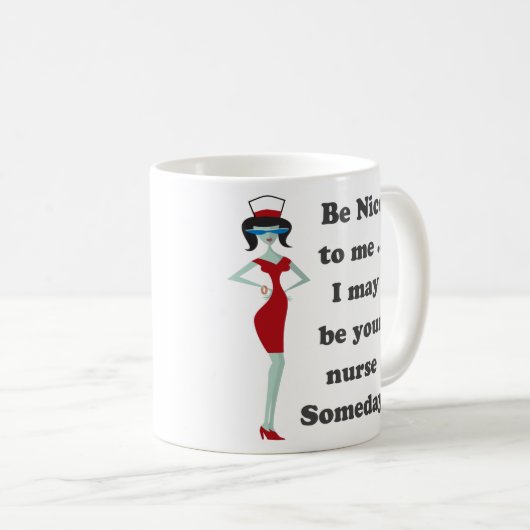 Wees aardig tegen mij koffiemok (Voorkant rechts)