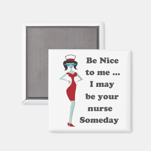 Wees aardig tegen mij magneet (Voorkant / Achterkant)