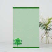 Wees aardig tegen onze planeet briefpapier (Staand voorkant)