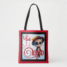 Wees aardig tegen Sugar Skull Tote Bag