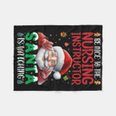 Wees aardig tegen verpleegkundige instructeur Sant Fleece Deken (Voorkant (Horizontaal))