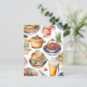 Wees aardig tegen voedselservers maand C Feestdagenkaart (Staand voorkant)