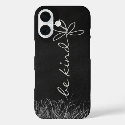 Wees Aardig Tekst en Madeliefje Case-Mate iPhone Case (Achterkant)