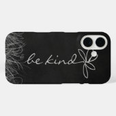 Wees Aardig Tekst en Madeliefje Case-Mate iPhone Case (Achterkant (horizontaal))
