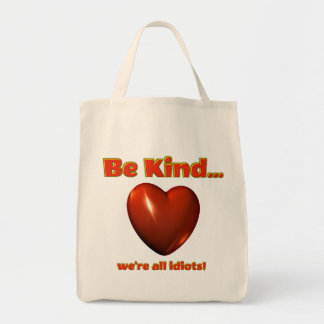Wees aardig tote bag