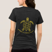 Wees aardig Tri-Blend shirt (Achterkant)