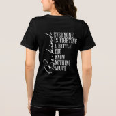 Wees aardig Tri-Blend shirt (Achterkant)