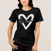 Wees aardig Tri-Blend shirt (Voorkant)