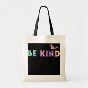 Wees aardig van de dijk met vogel  tote bag