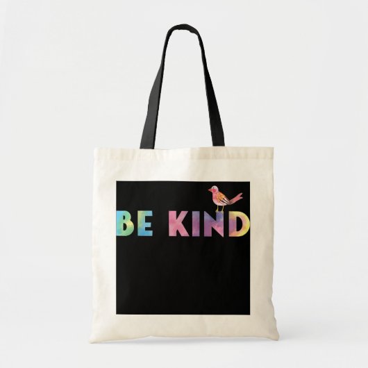 Wees aardig van de dijk met vogel tote bag (Voorkant)