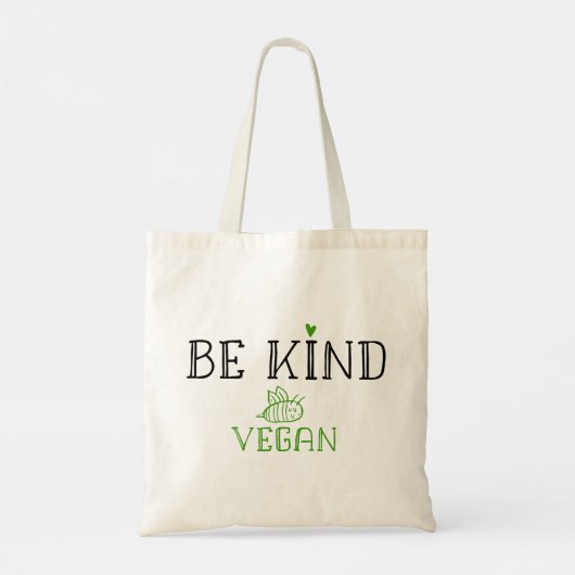 Wees aardig van Vegan Tote Bag (Achterkant)