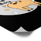 Wees aardig vandaag Kawaii Cute Deer Animal Smilti Poster (Hoek)