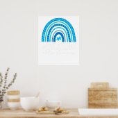 wees aardig voor autisme regenboog poster (Keuken)