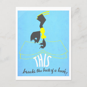  "Wees aardig voor boeken" Club Library Poster Briefkaart