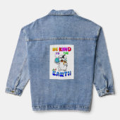 Wees aardig voor de aarde denim jacket (Achterkant)