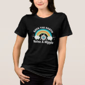 Wees aardig voor de aarde en bescherm het milieu Tri-Blend shirt (Voorkant)