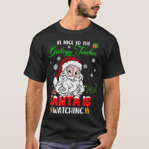 Wees aardig voor de biologie-leraar die de kerstma t-shirt