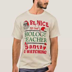 Wees aardig voor de Biologie Leraar Rood T-shirt