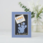 Wees aardig voor de boekenclub briefkaart (Staand voorkant)