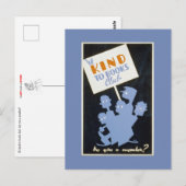 Wees aardig voor de boekenclub briefkaart (Voorkant / Achterkant)