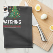 Wees aardig voor de boer Sinterklaas Kerstmis Theedoek (Quarter Fold)