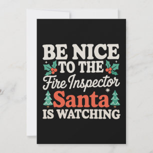 Wees aardig voor de brandinspecteur, Kerstman kijk Kaart