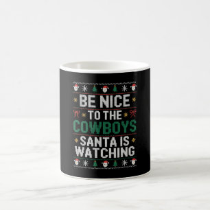 Wees aardig voor de cowboys, Kerstman kijkt uit na Koffiemok