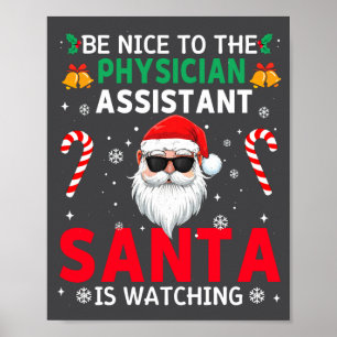 Wees aardig voor de dokter, Oom Santa kijkt toe Poster