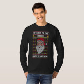 Wees aardig voor de kapper, Sinterklaas kijkt toe T-shirt (Voorkant volledig)