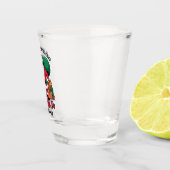 Wees aardig voor de leraar Kerstman kijkt toe Shot Glas (Rechts)