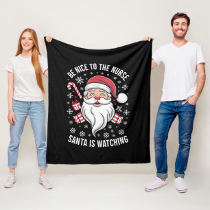 Wees aardig voor de verpleegster, Sinterklaas kijk Fleece Deken