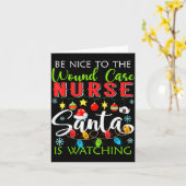 Wees aardig voor de wondverpleegster, Sinterklaas Kaart (Gele Bloem)