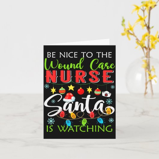 Wees aardig voor de wondverpleegster, Sinterklaas  Kaart (Gele Bloem)