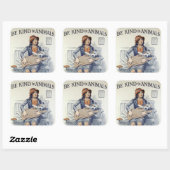 Wees aardig voor Dieren sticker (Vel)