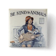 Wees aardig voor dieren - Vintage Poster