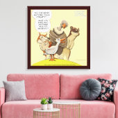 Wees aardig voor eenden Grappige canvasprint Canvas Afdruk (Insitu (Woonkamer))