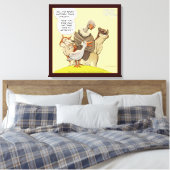 Wees aardig voor eenden Grappige canvasprint Canvas Afdruk (Insitu (Slaapkamer))