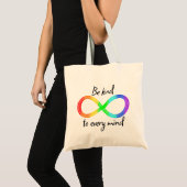Wees aardig voor elke geest - Autisme Acceptatie R Tote Bag (Voorkant (product))
