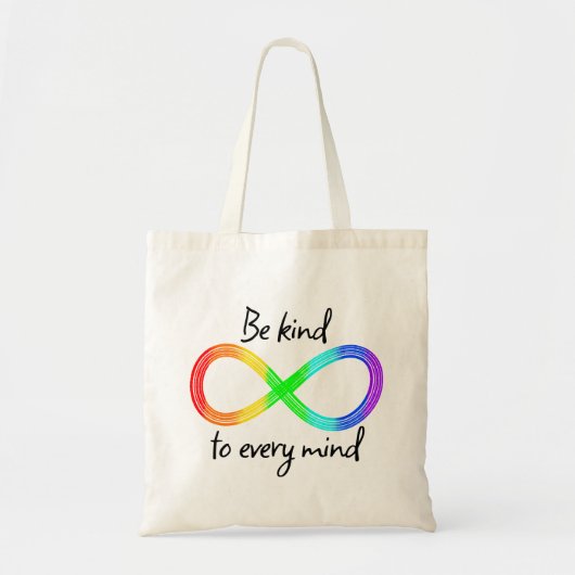 Wees aardig voor elke geest - Autisme Acceptatie R Tote Bag (Voorkant)
