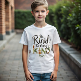 Wees aardig voor elke soort Kinderen T-shirt