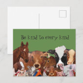 Wees aardig voor iedereen briefkaart (Voorkant / Achterkant)