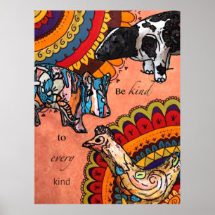 Wees aardig voor iedereen poster