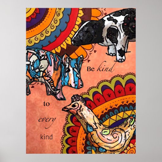 Wees aardig voor iedereen poster (Voorkant)