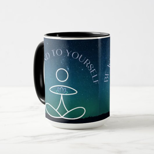 Wees aardig voor je eigen Mok (Voorkant links)