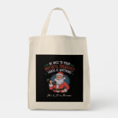 Wees aardig voor je fysiotherapeut, Santa Watching Tote Bag (Achterkant)