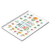 Wees aardig voor je geest Floral Journal Notitieboek (Linkerzijde)