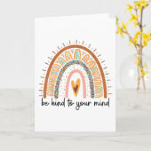 Wees aardig voor je geest Geestelijke Gezondheid z Kaart (Gele Bloem)