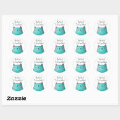 Wees aardig voor je geest kat ronde sticker (Vel)