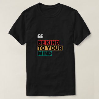 Wees aardig voor je geest kleurblokken t-shirt