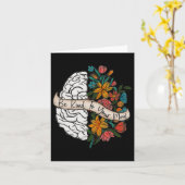 Wees aardig voor je geest Leuke vrouwen Geestelijk Kaart (Gele Bloem)